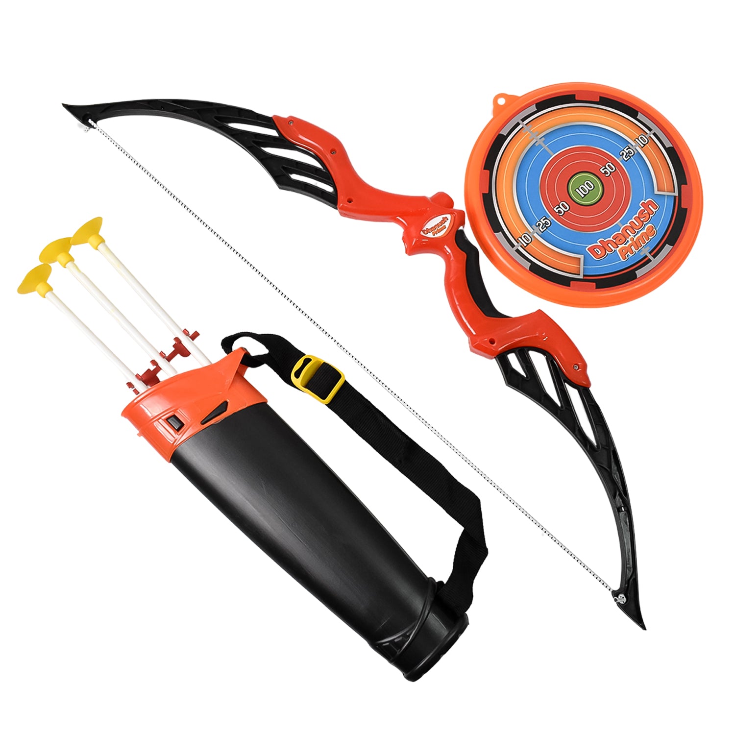 Arrow Big  Archery Toy (1 Dhanush 3 Arrow 1 Target 1 Arrow Holder  1 Set) Arrow Big  Archery Toy (1 Dhanush 3 Arrow 1 Target 1 Arrow Holder  1 Set)